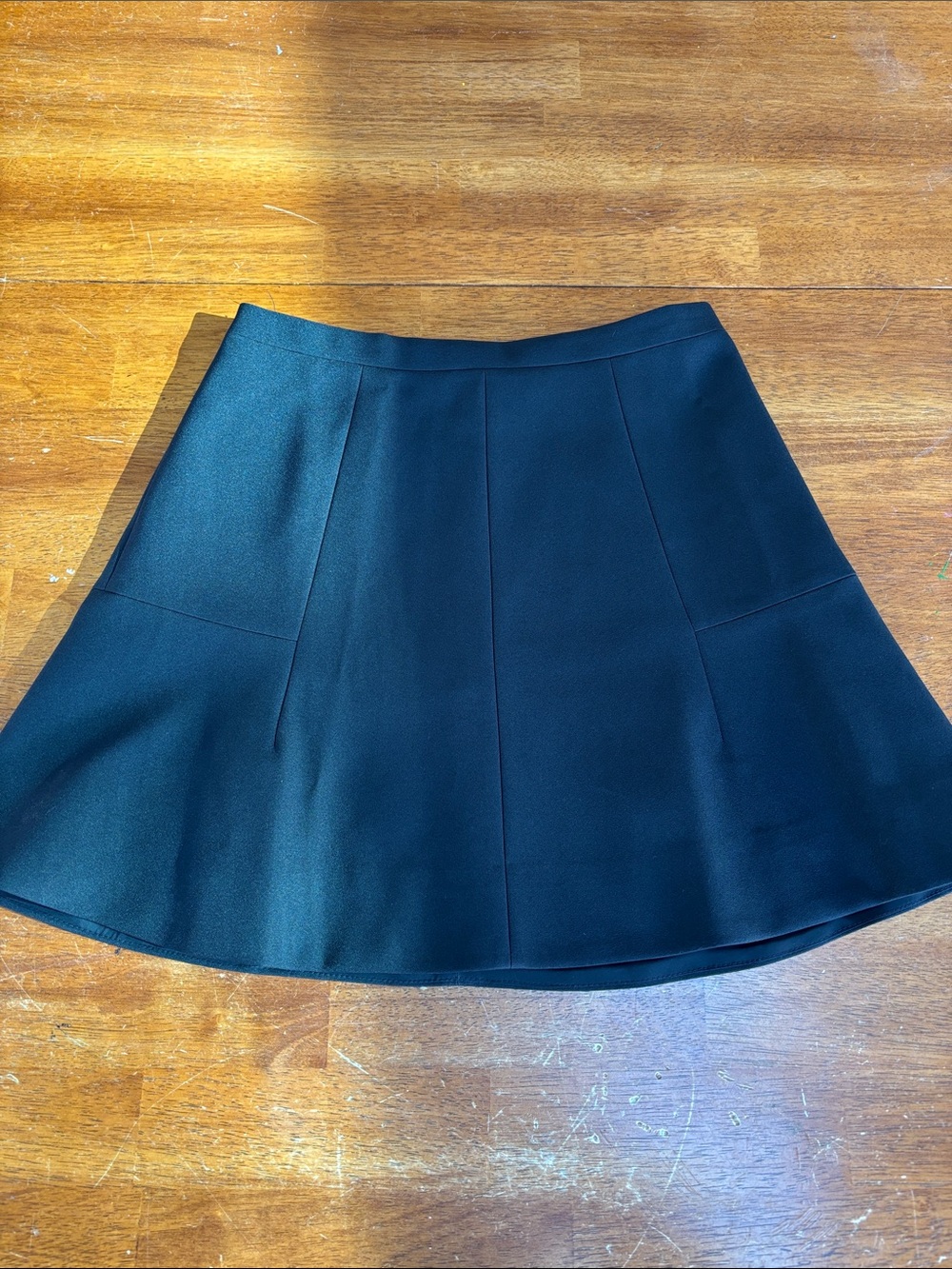 J. Crew Black Circle Skirt with Panel Seams